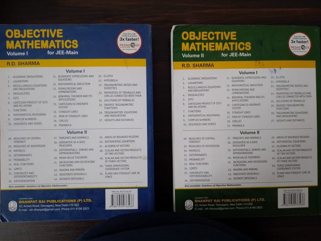 R D Sharma Objective Mathematics JEE Main Vol 1&2 photo 2