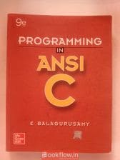 ANSI C 9edition by c Balaguruswamy