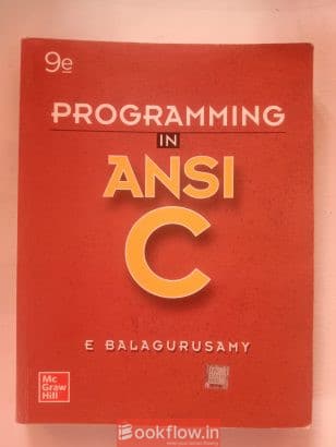 ANSI C 9edition by c Bala...