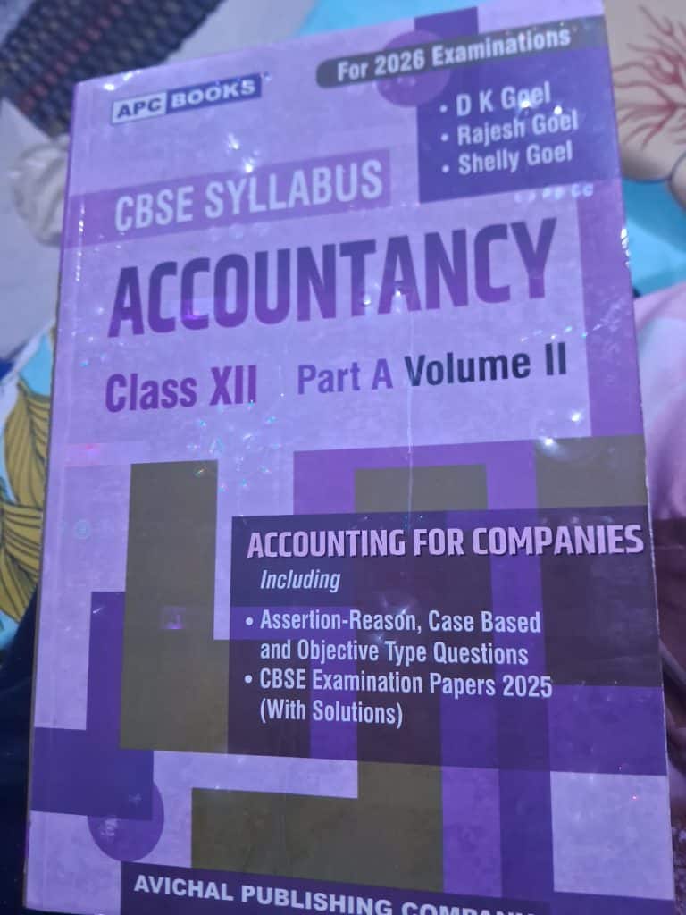 Cbse class 12 accountancy book dk goel part A vol2