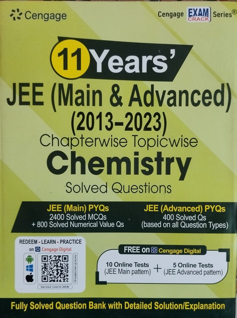 Cengage Jee(Main & Advanced) Chemistry solved ques