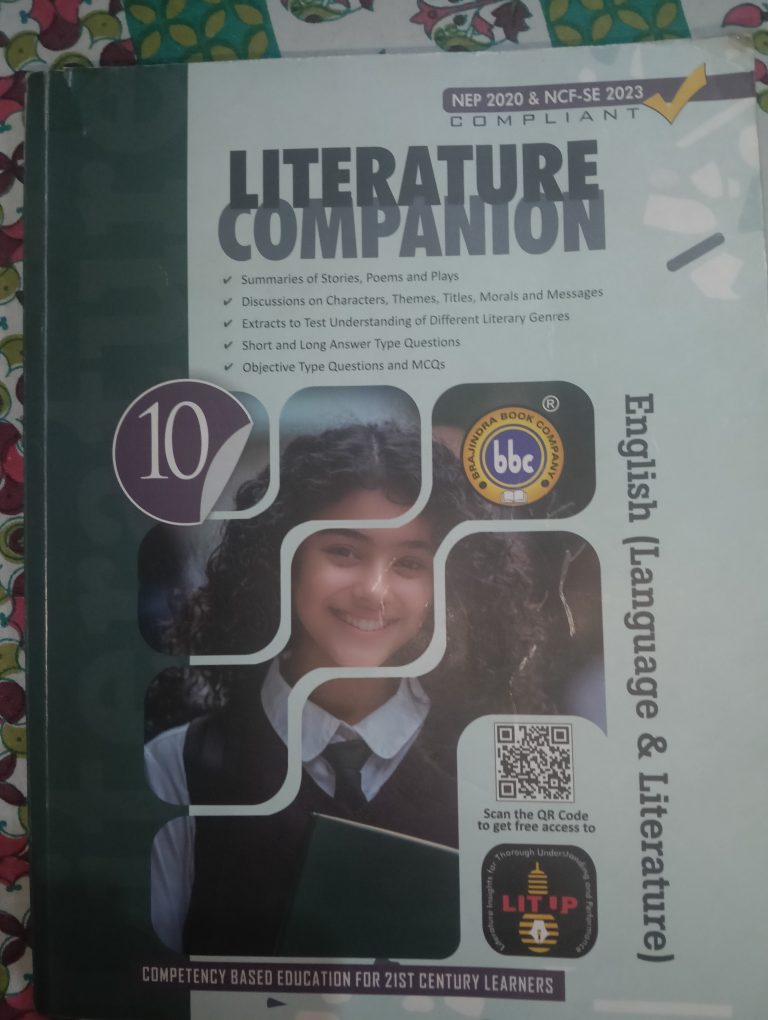 BBC Literature companion class 10 cbse board