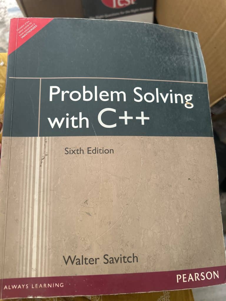 Problem solving with C++