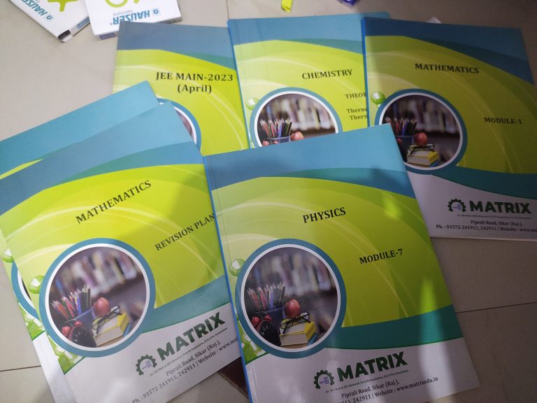 Complete set of jee books of matrix institute