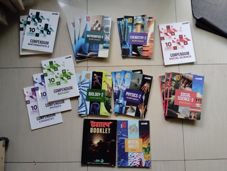 Allen textbooks for 10th for JEE preparation