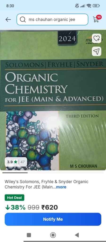 Ms chauhan organic chemistry jee