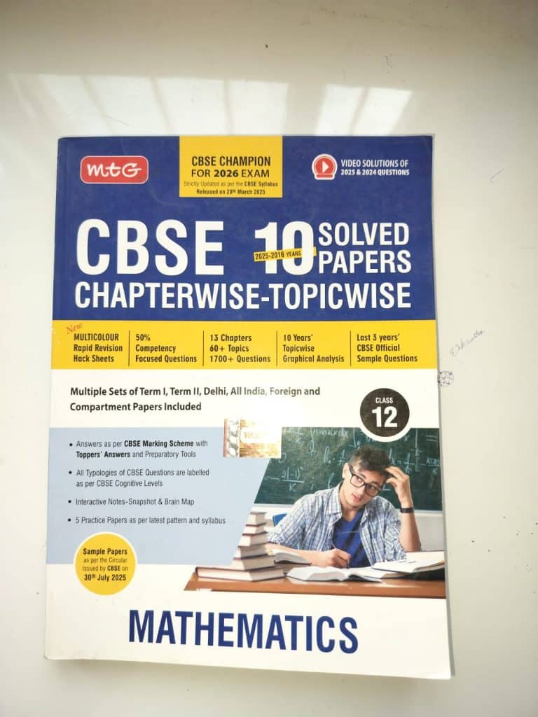 class 12 cbse pyq book math