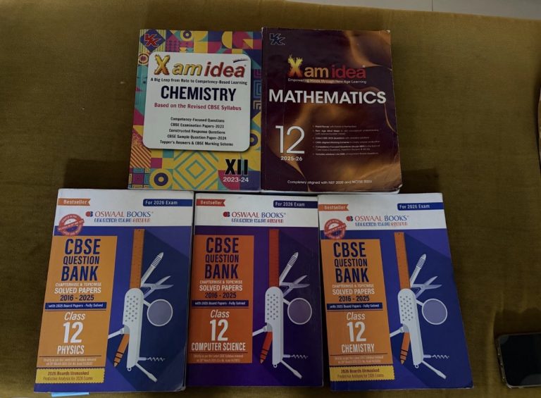 CBSE 12 – Bundle of 5 question bank
