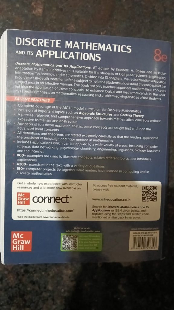 Discrete Mathematics 8th Edition by Kenneth Rosen