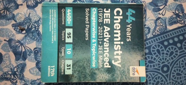 44 years Chemistry jee advanced (1978-2021)