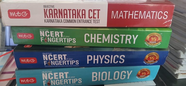 MTG fingertips Mathematics Kcet , physics chemistr