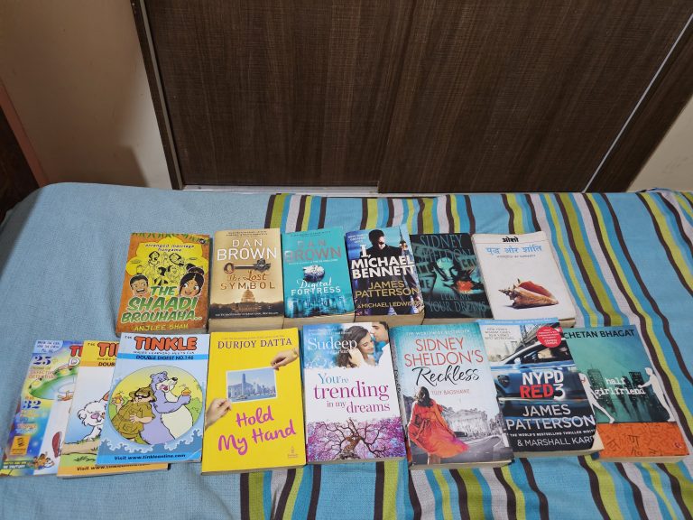 15 mixed books of fiction novels