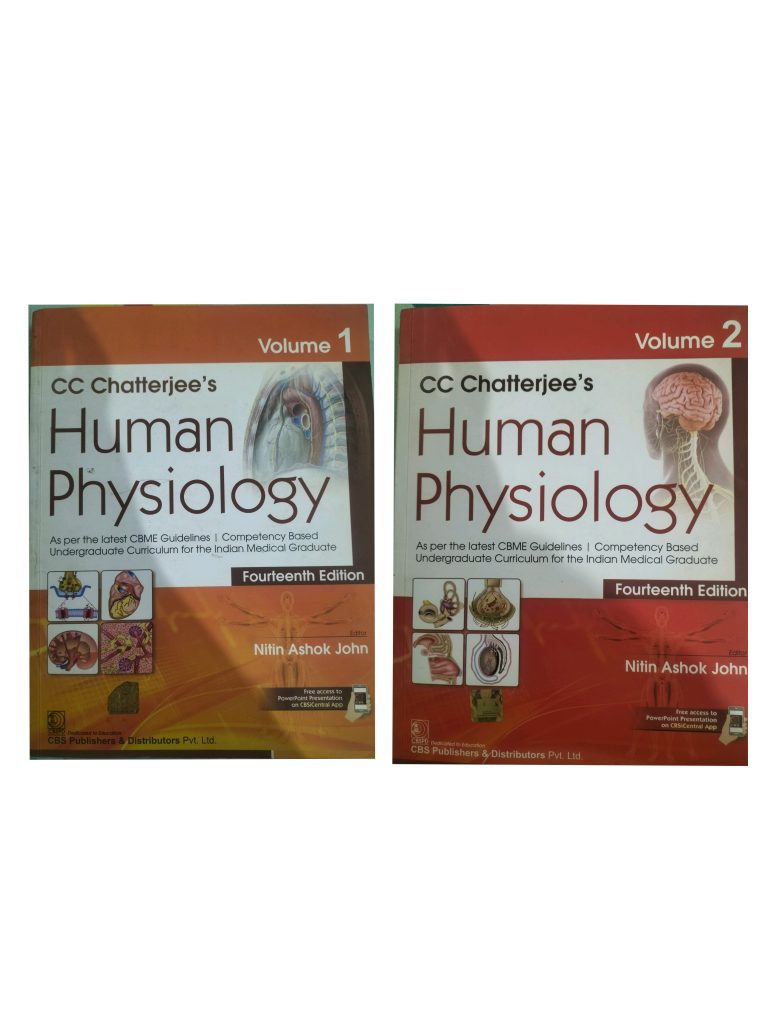 Human physiology c.c Chatterjee’s , volume 1 and 2