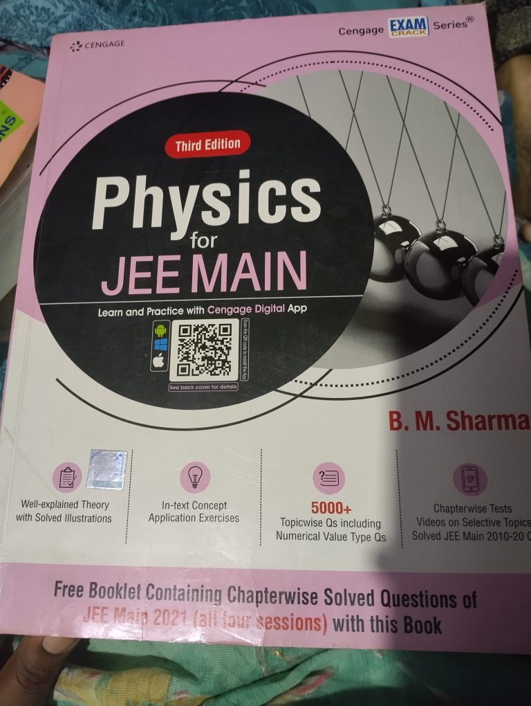 Physics for jee mains B.M sharma