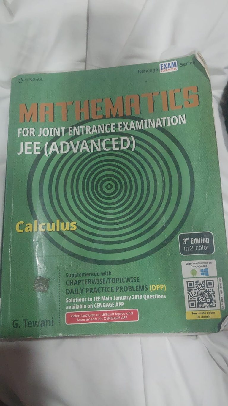 Cengage MATHS JEE (ADVANCED) CALCULUS BY G. TEWANI
