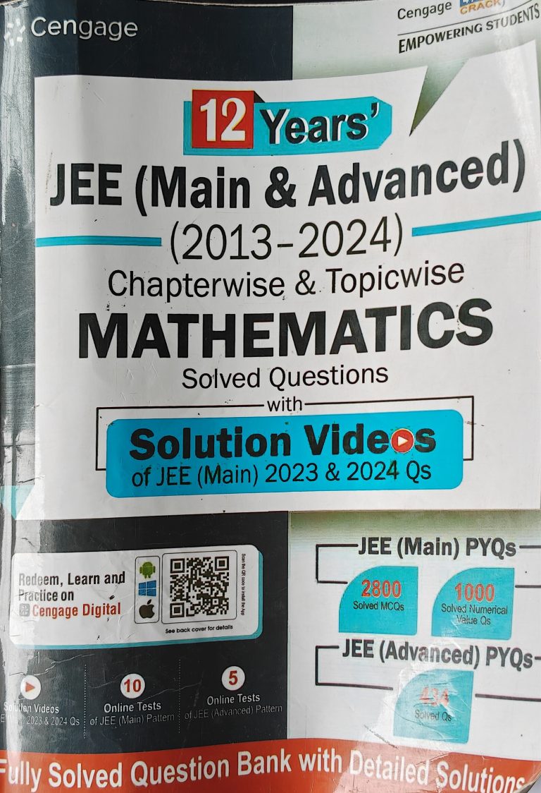 PYQ Maths JEE Mains and Advanced