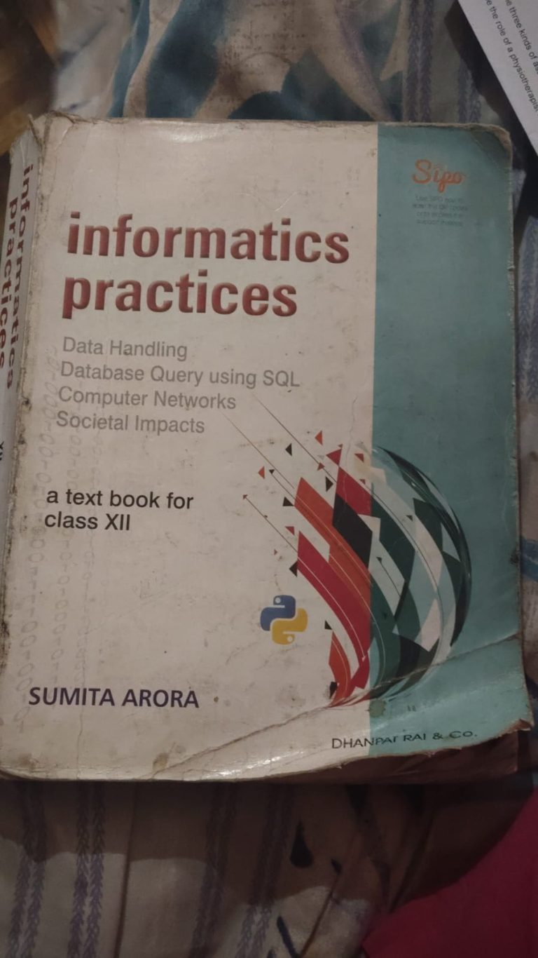 Informatics practices class 12th