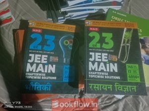 MTG 23years jee mains pyq physics+chemistry hindi