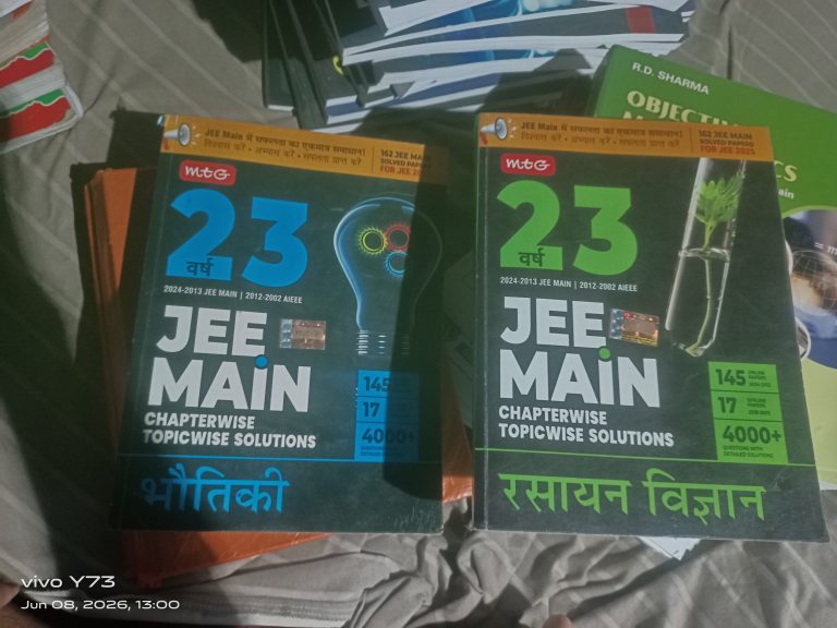 MTG 23years jee mains pyq physics+chemistry hindi