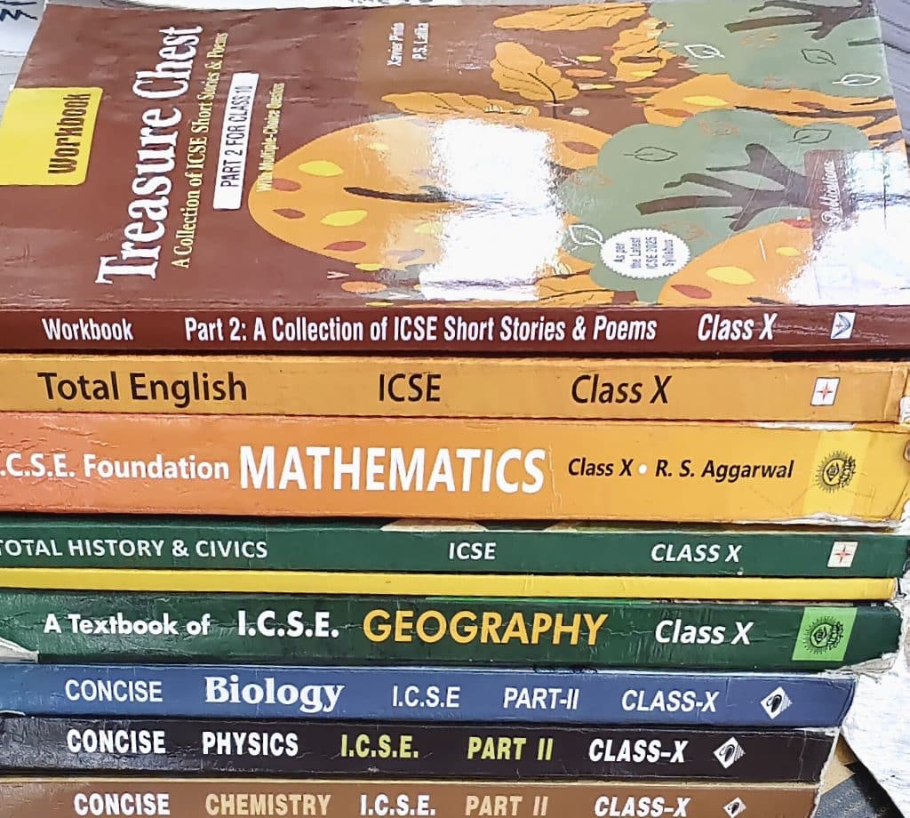 ICSE board class 10th books