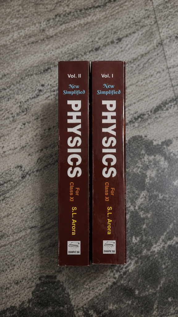 S.L. Arora Physics for class 11 volume 1 and 2