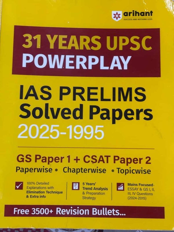 IAS PRELIMS Solved Papers UPSC Powerplay