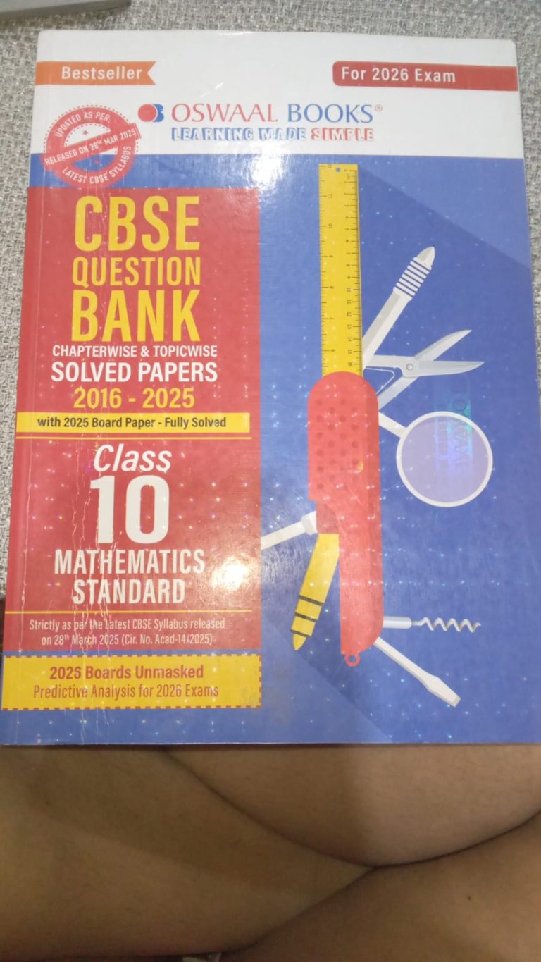 Oswal Maths Question Bank (Class 10th)