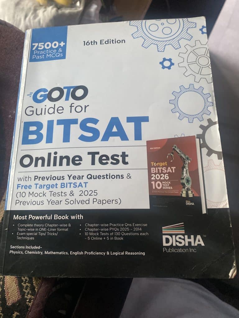 Disha GOTO guide for BITSAT