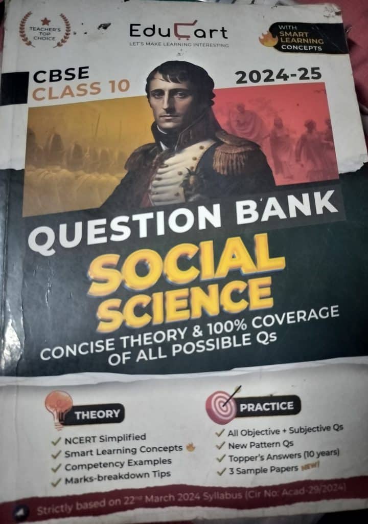 Educart Digraj sir social science question bank 10