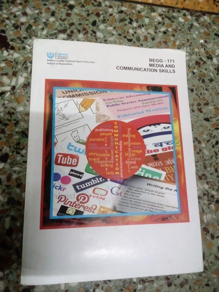 IGNOU BEGG-171 (Media & communication skills)