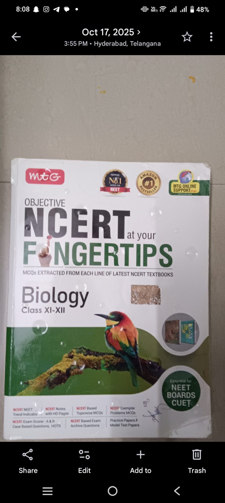 Biology MTG fingertips