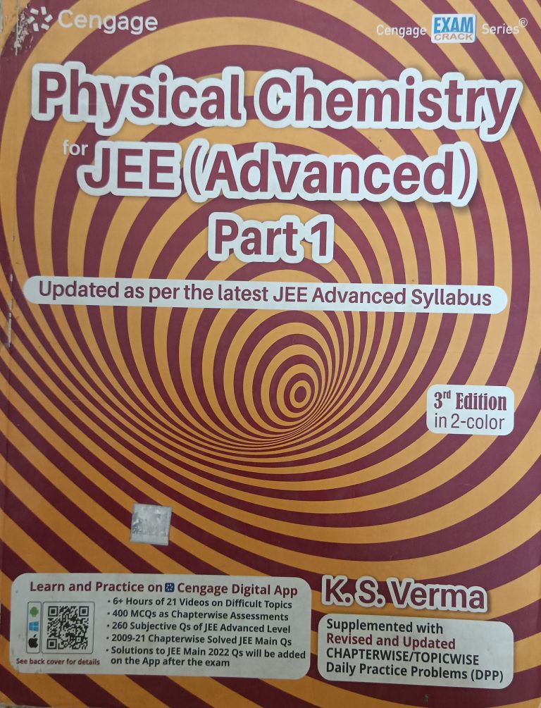 Physical Chemistry Part 1 for JEE Advanced