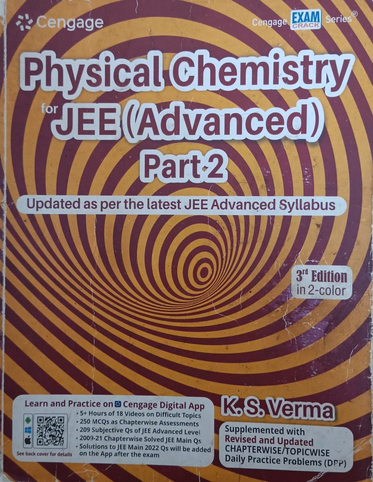 Physical Chemistry Part 2 for JEE Advanced