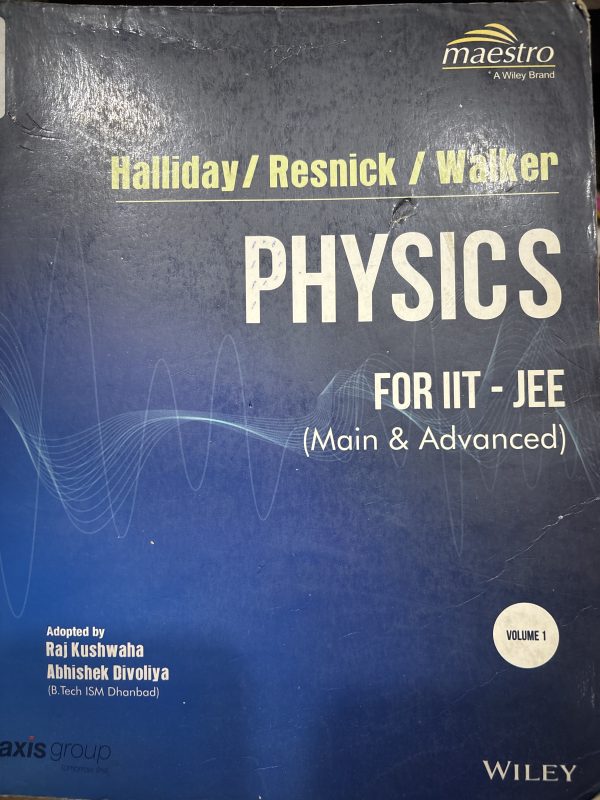 Halliday /Resnik/Walker Physics for IIT JEE Wiley