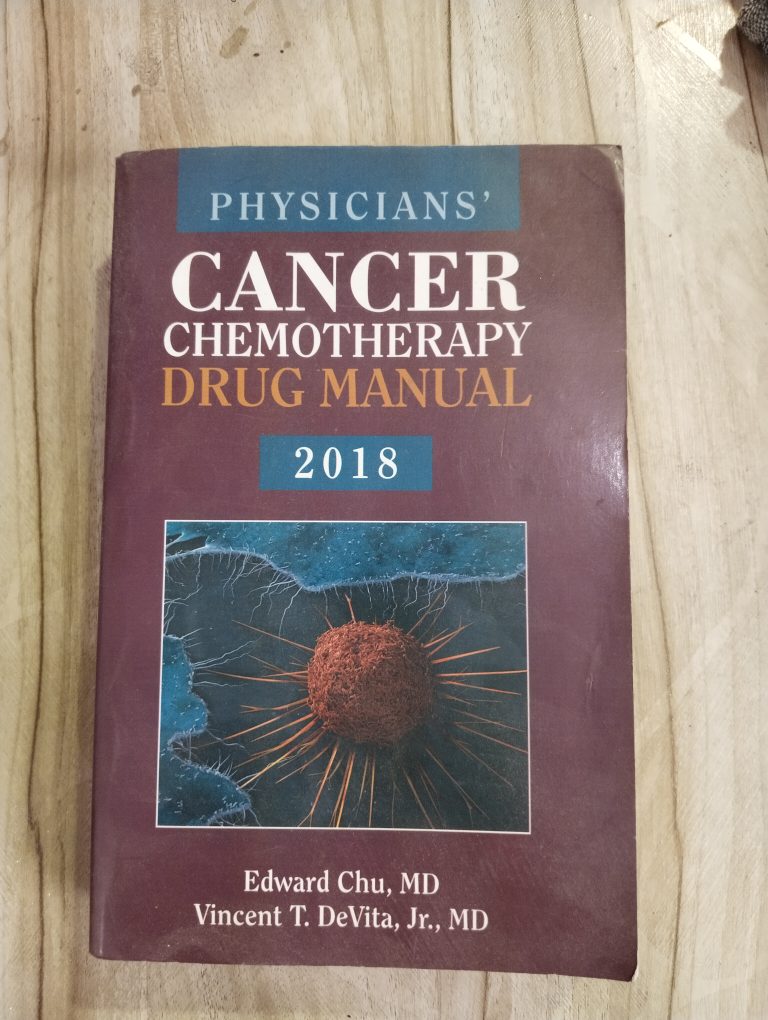 Cancer Chemotherapy Drug Manual 2018