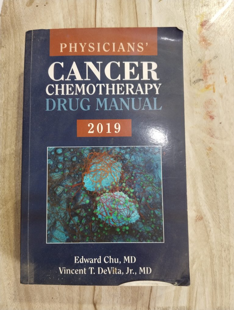 Cancer Chemotherapy Drug Manual 2019