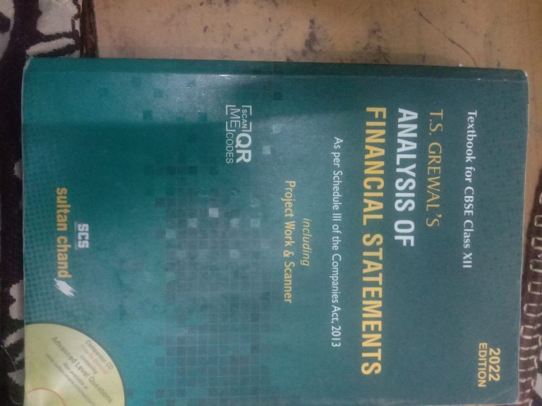 Analysis of financial statements