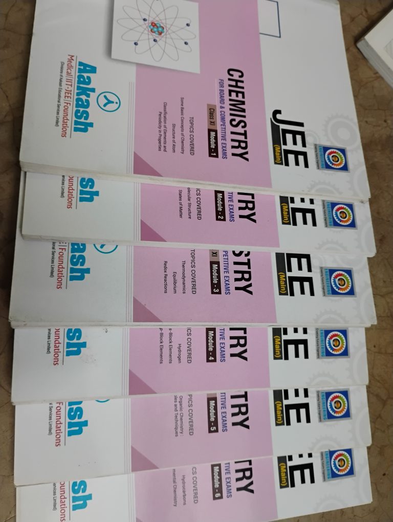 Aakash JEE all subjects modules for both 11 and 12