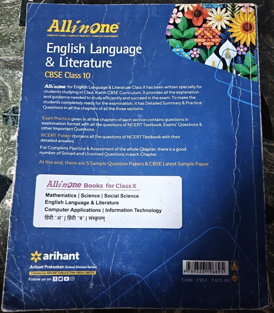 All in one English language and literature CBSE cl photo 2