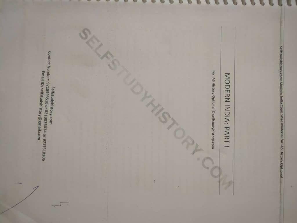 History Optional Printed Notes