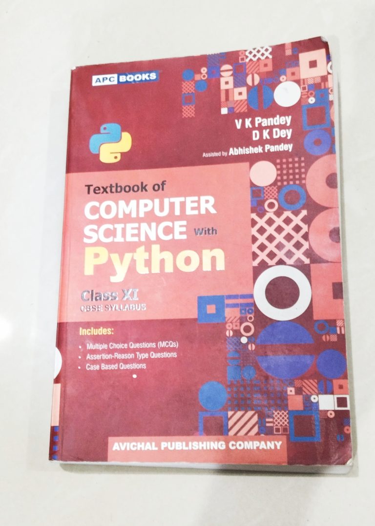 Textbook of computer science with python class XI