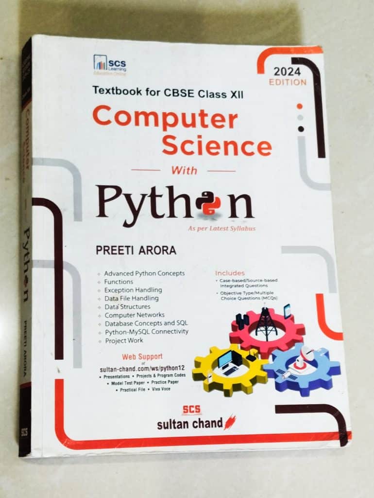 Textbook of computer science with python class XII