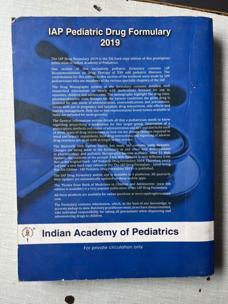 IAP Pediatric Drug Formulary 2019 photo 2