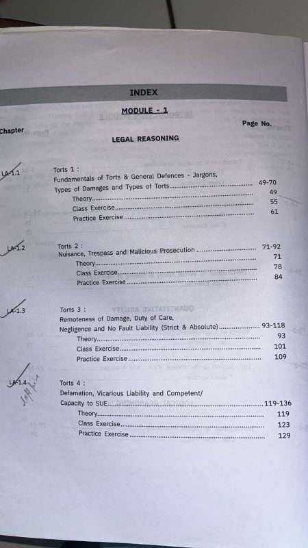 Law courseware module 1