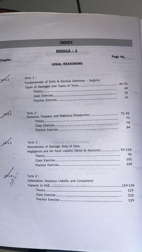 Law courseware module 1