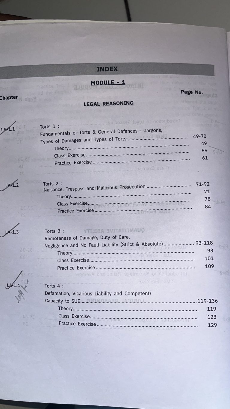 Law courseware module 1