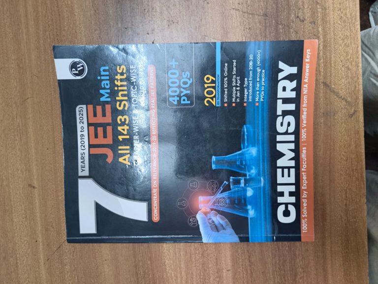 PW 7 Years JEE Main Chemistry (2019–2025)