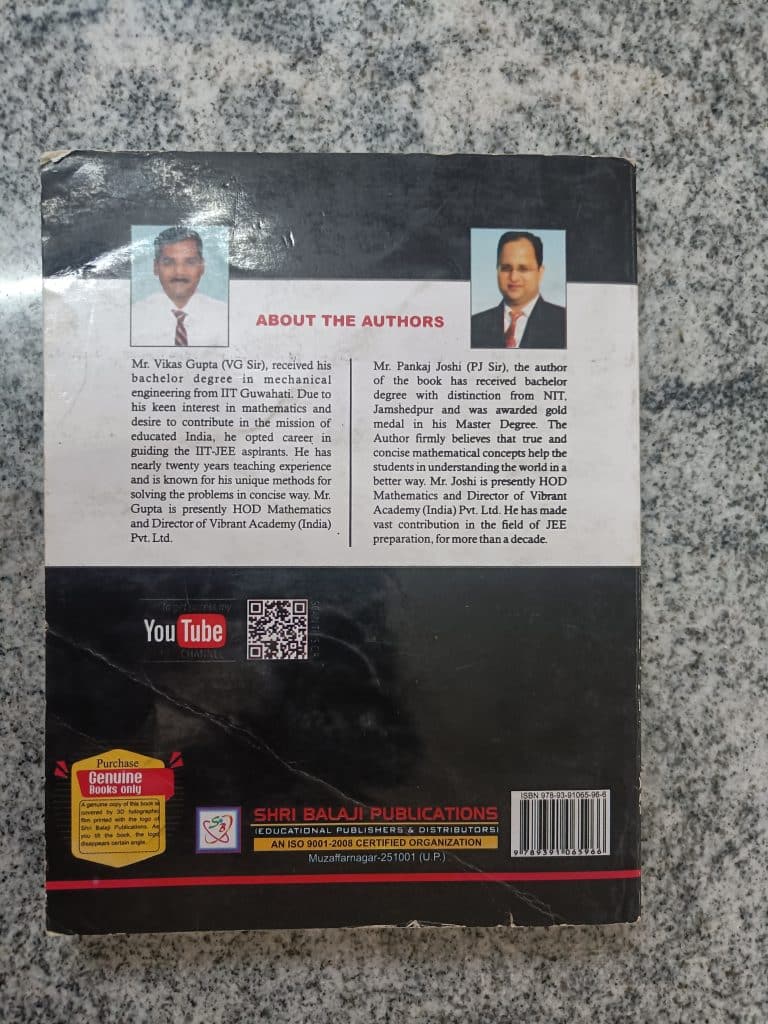 Advanced problems in mathematics for jee mains and