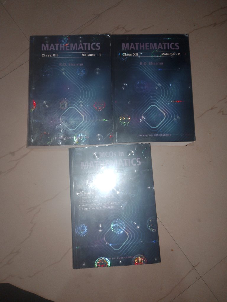 Rd Sharma class xii (vol1, vol2 ) with MCQ
