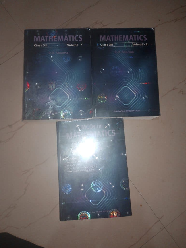 Rd Sharma class xii (vol1, vol2 ) with MCQ